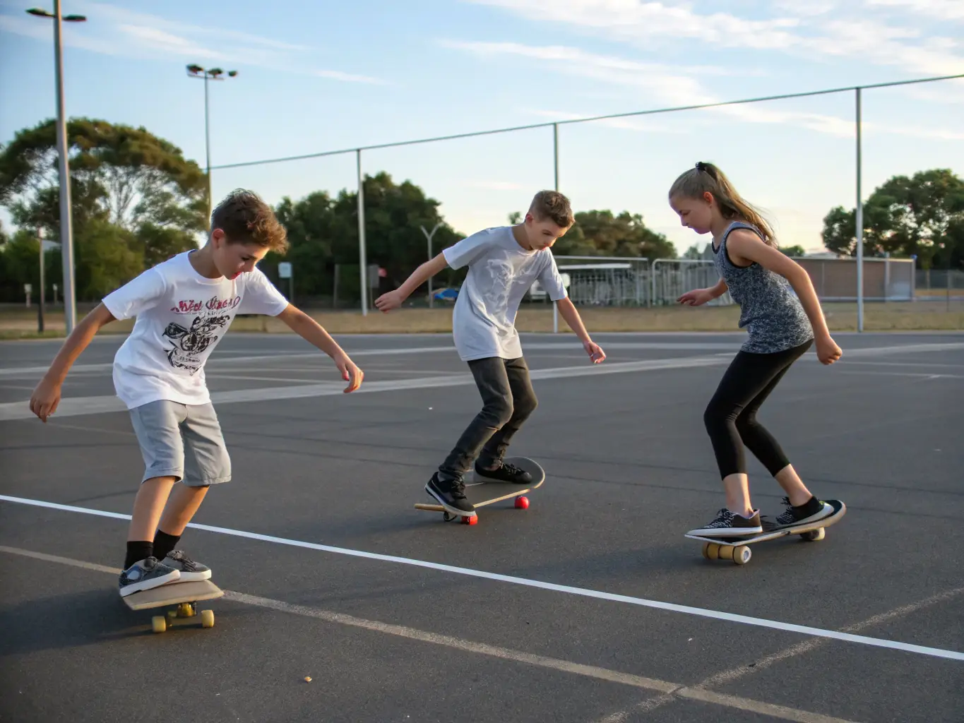 A group of young skateboarders participating in a community event organized by COMITE DEPARTEMENTAL DE LA CHARENTE-MARITIME DE ROLLER ET SKATEBOARD, showcasing the organization's commitment to youth development and community engagement.